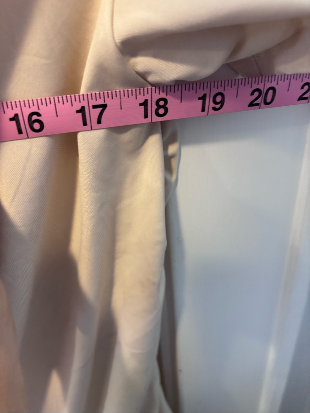 SHEIN Cream Drape Neck Top with Gold Rosette Details - Picture 4 of 5